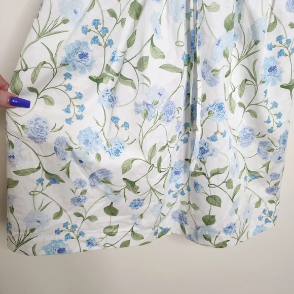 Hill House Ophelia Floral Puff Sleeve Mini Dress Small Cottagecore Picnic Boho - Picture 7 of 16